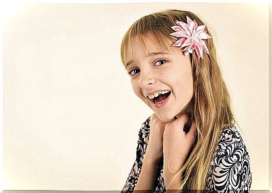 girl with flower in her hair