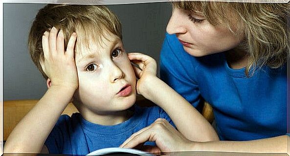 child thinking about what is being said