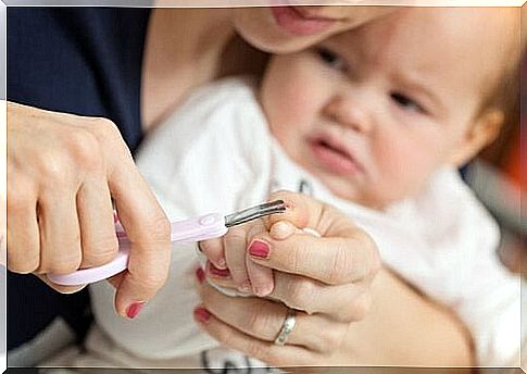 Baby for clipped nails