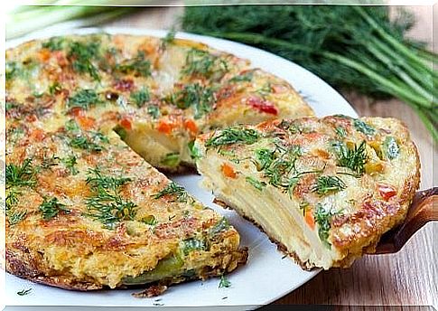 vegetable omelette for children