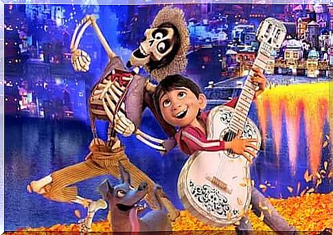 Scene from Coco movie