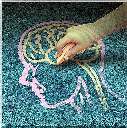 Children draw brain with Brain Exercises for children