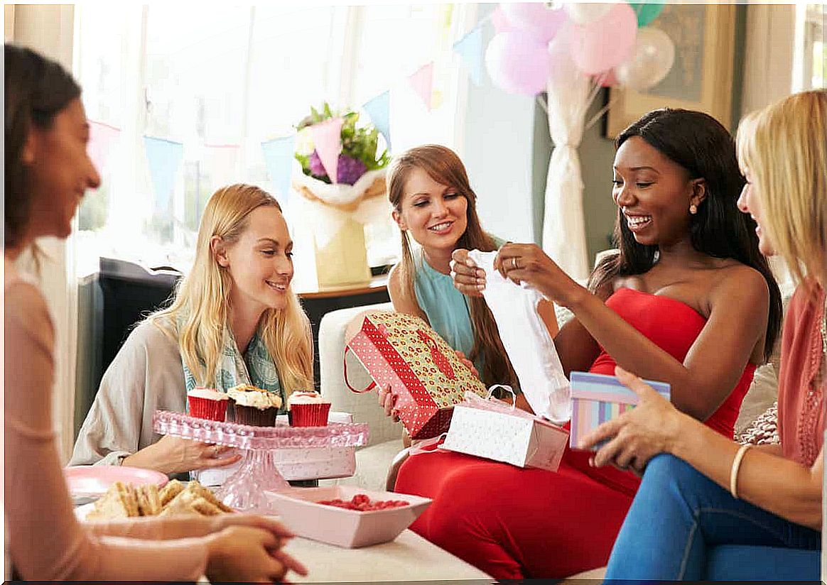 Women for a baby shower