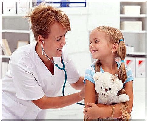 little girl at the doctor