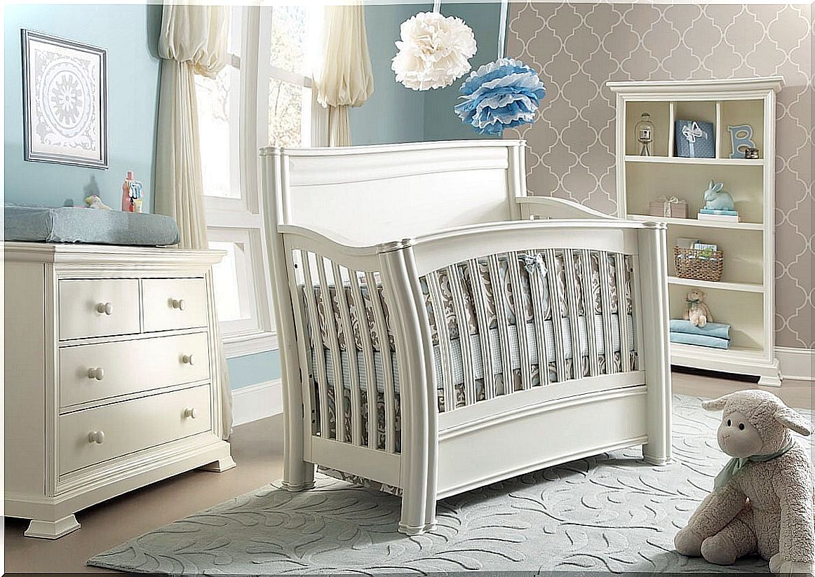 cot in children's room